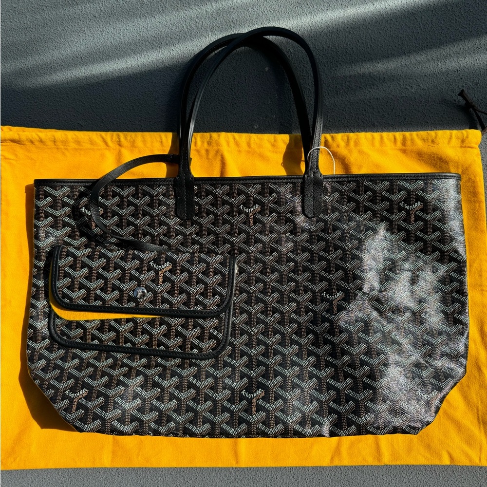 Goyard St Louis PM Tote in Black Monogram